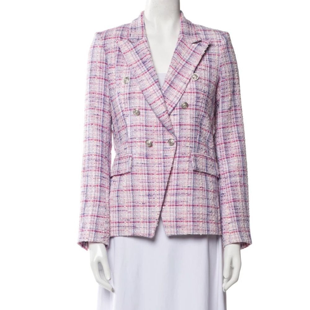 Generation Love Pink Plaid Blazer